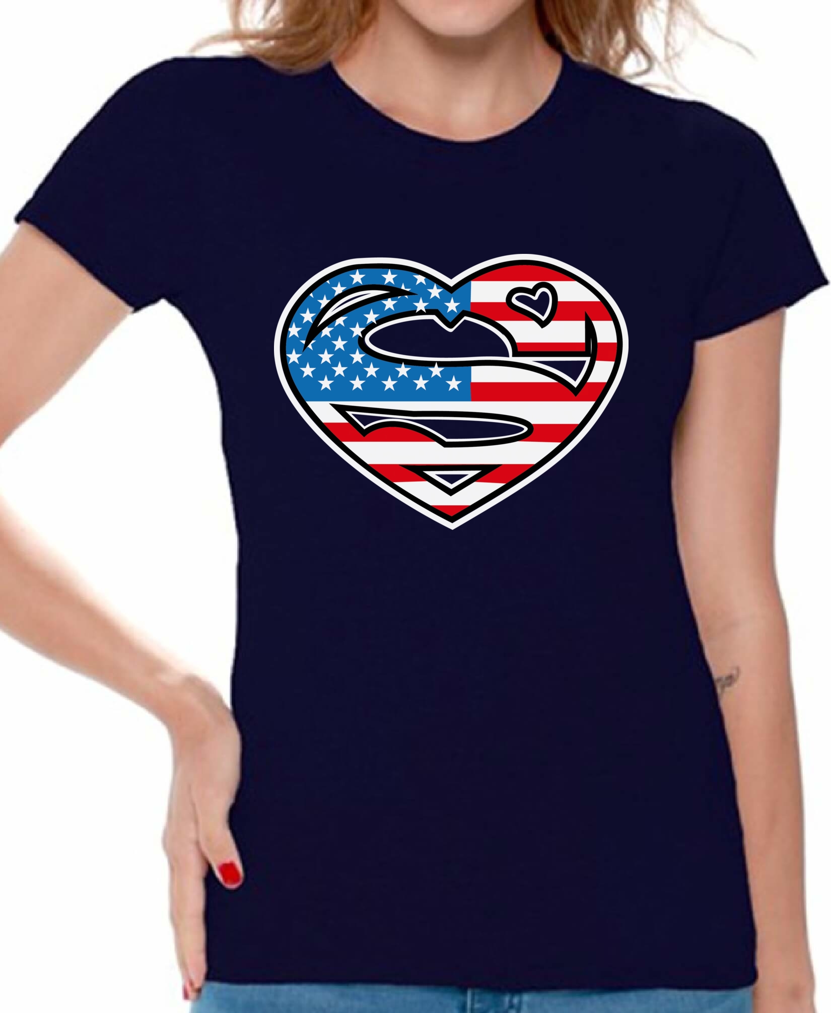 american flag t shirt women