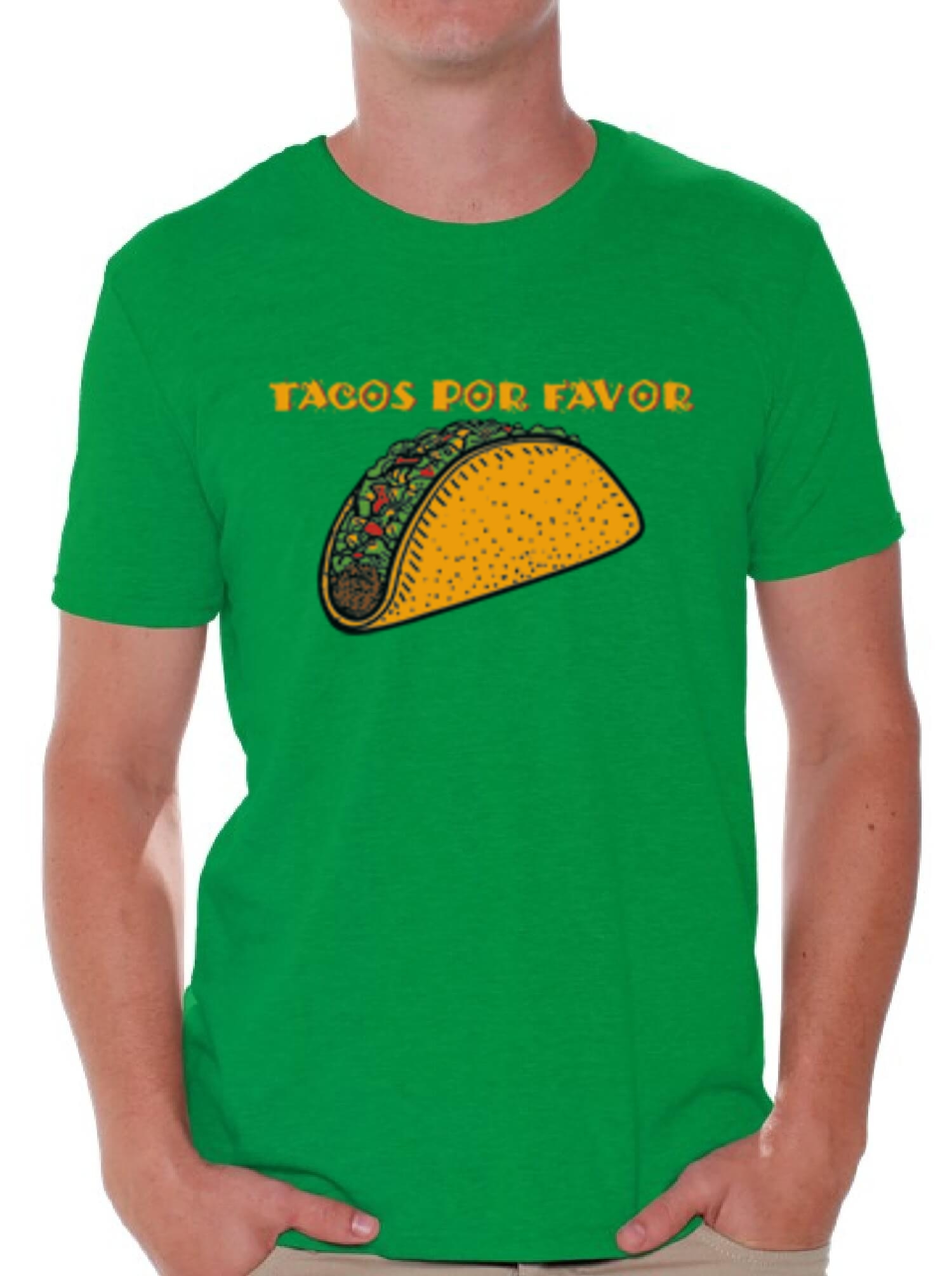 Tacos Por Favor T shirts Shirts Tops Men's Mexican Food Lover | eBay