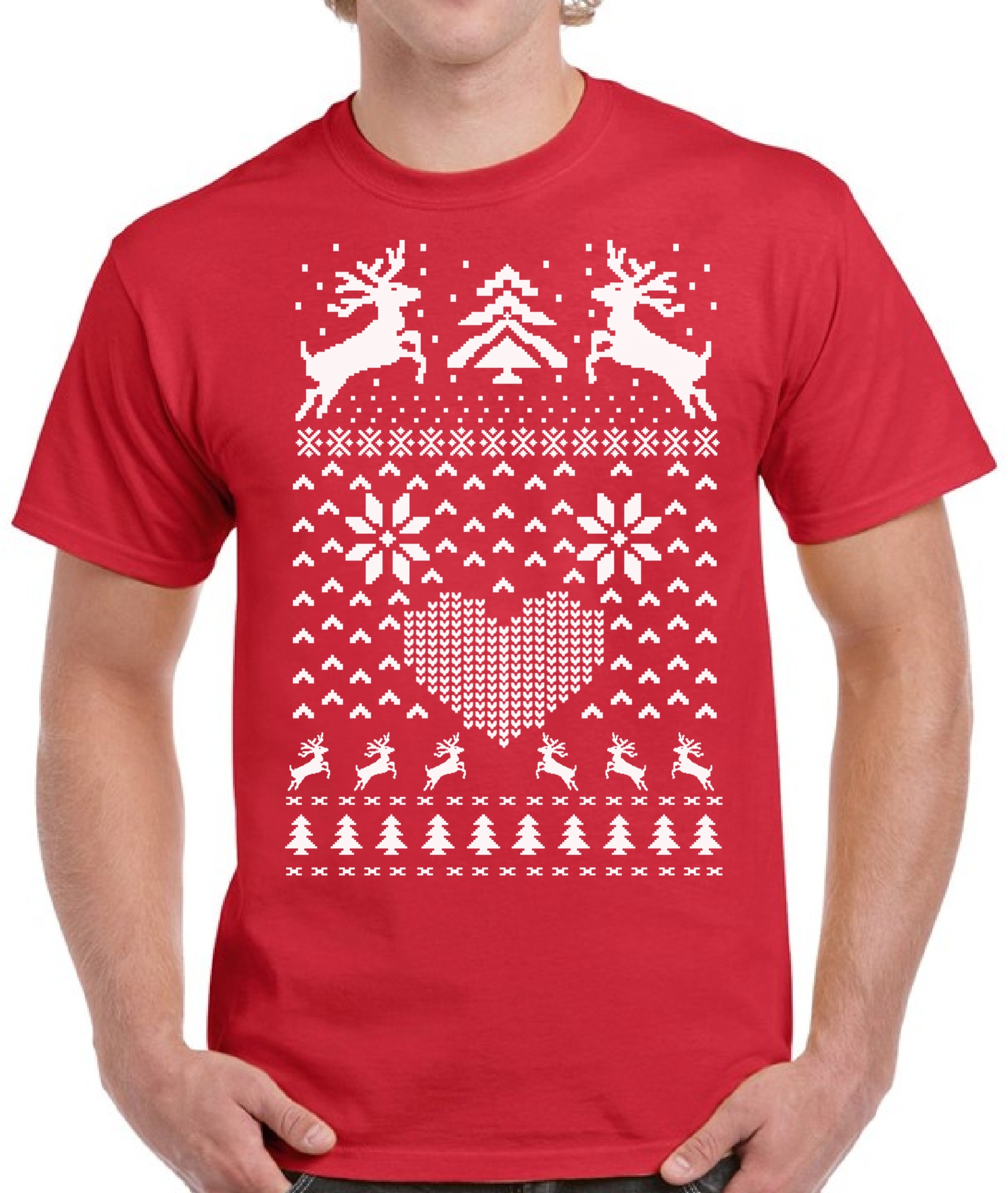 Christmas Is Just Too Deer Mens Funny Xmas T-Shirt Secret Santa Gift Present Top 